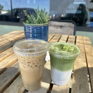 Lavender Matcha Latte