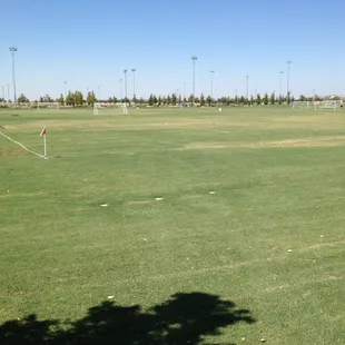 Soccer fields.