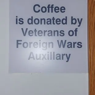 Its good coffee