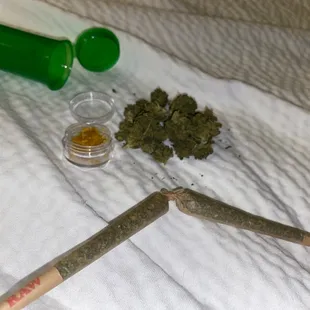 $20/g crumble  $10 mystery flower Two free house joints