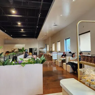 Spacious dining area