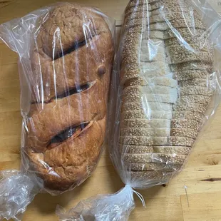 Pepperoni bread and Italian Bread