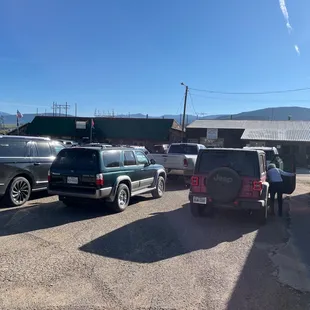 Packed parking lot