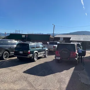 Packed parking lot