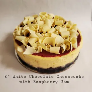 White Chocolate Cheesecake with Raspberry Jam