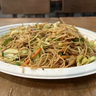 I wanna say Veggie Chow Mein... I'm sure it has a different name, but I couldn't find it on the menu. It's really good and super tasty!