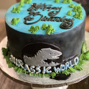 Customized no egg cake- Jurasic theme