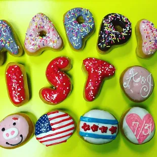 donuts, dough desserts, food