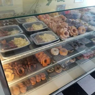 Breakfast box (top left) - $5.99 + assortment of donuts