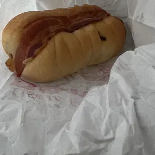 Sausage , bacon kolache