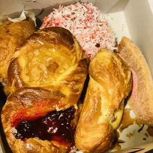 a variety of pastries