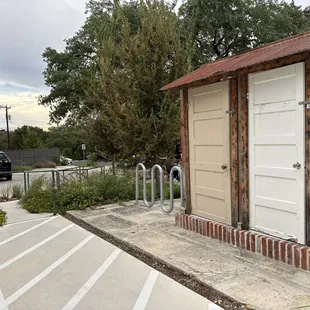 Part of large parking lot