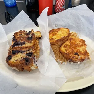 Blueberry crumb muffin, Orange Crumb muffin