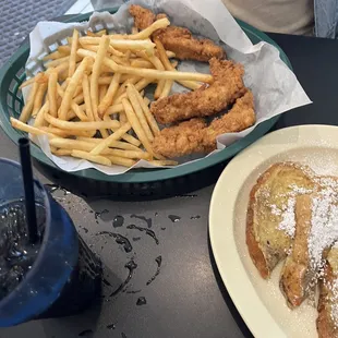 Chicken tenders and Fries