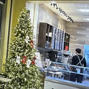 Pretty Christmas trees and sandwiches are amazing !! Would come again!