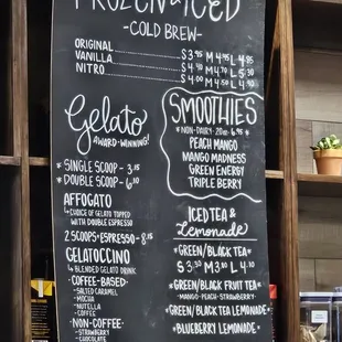Menu as of December 2024
