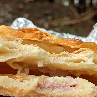 Ham and cheese croissant