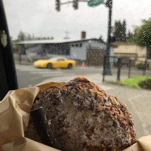 Twice baked chocolate croissant