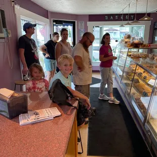 It can get cozy in here--not great for large groups, but you can take it to go :)