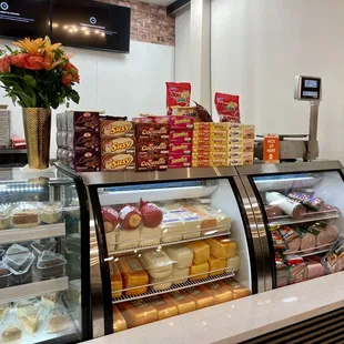 a display of pastries