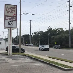 View from parking lot