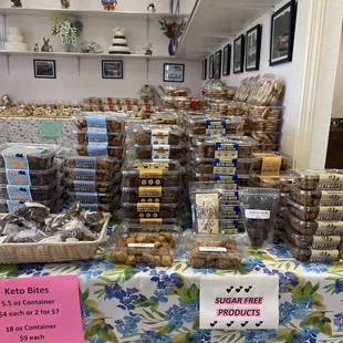 Low carb/sugar free section