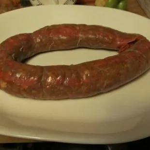 Homemade chorizo from their delli.