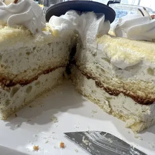 Inside of the sweet potato cake