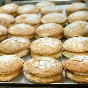 French Bouche (soft meringue bun with buttercream filling). Best dessert!