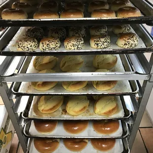 Freshly baked classic Manju, Corn Bread, and Red Bean Bread are ready around 8-9am daily!