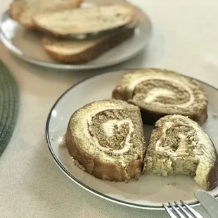 Mocha rollcake with coffee cake and buttercream :) SO MOIST!
