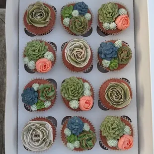 The succulent cupcakes are one of my favorites!