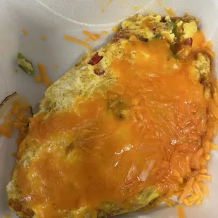 Wow 3-egg veggie omelette