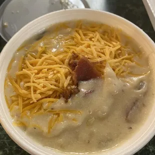 Twice baked potato soup