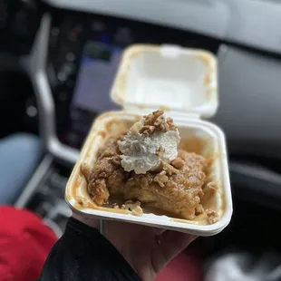 Banana bread pudding