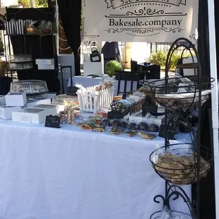 Bakesale.company farmers market booth..