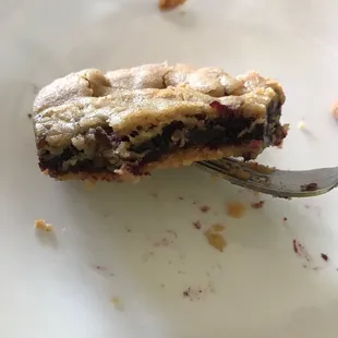 Blueberry pie/tart slice. Outstanding!