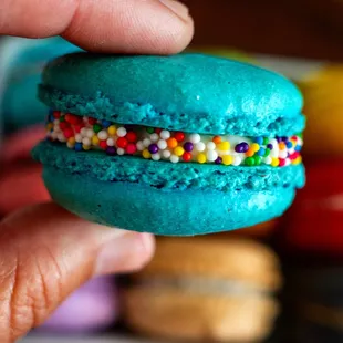 This is still my favorite macaron (Funfetti). Pretty!