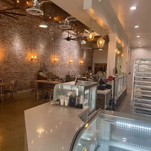 the interior of a restaurant