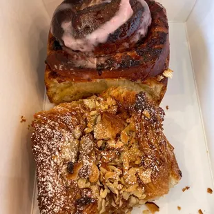 Raspberry Babka and almond Babka