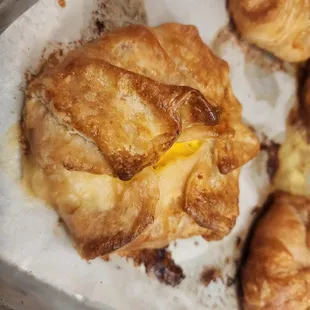 Ham egg and cheddar hand pies