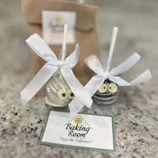 a bag of cookies with a label on it