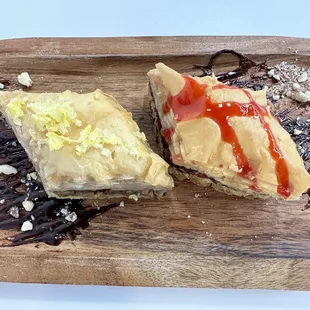 Lemon and Raspberry baklava