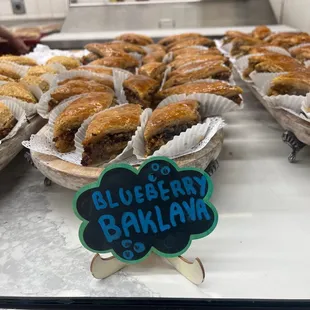 They finally have the famous blueberry baklava
