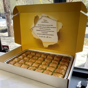 Another angle of baklava perfection!