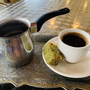 Turkish coffee with Turkish delight