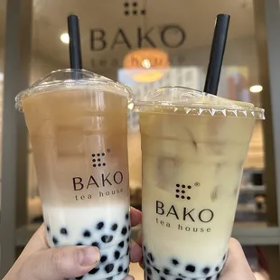 Wintermelon Tea Latte and Phoenix Oolong Tea Latte