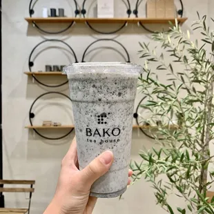 Creamy Sesame Milk Frappe