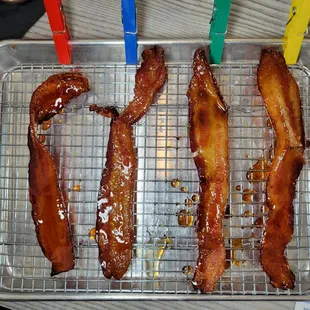 bacon on a cooling rack