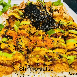 Shrimp katsu with all fixings